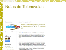 Tablet Screenshot of notasdetelenovelas.blogspot.com