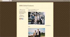 Desktop Screenshot of msrglobalconnections.blogspot.com