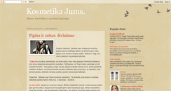 Desktop Screenshot of kosmetikajums.blogspot.com