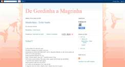 Desktop Screenshot of de-gordinha-a-magrinha.blogspot.com