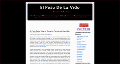 Desktop Screenshot of elpesodelavida.blogspot.com