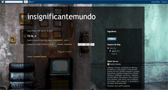 Desktop Screenshot of insignificantemundo.blogspot.com