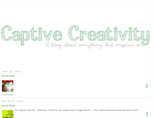 Tablet Screenshot of captivecreativity.blogspot.com