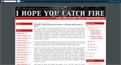 Desktop Screenshot of ihopeyoucatchfire.blogspot.com