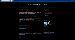 Desktop Screenshot of matthewleffler.blogspot.com