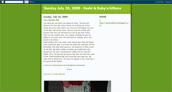 Desktop Screenshot of july202008kittens.blogspot.com