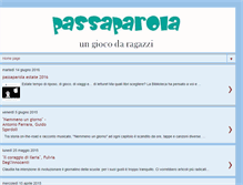 Tablet Screenshot of giocopassaparola.blogspot.com