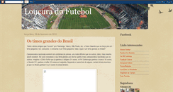 Desktop Screenshot of loucuradofutebol.blogspot.com