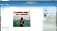 Desktop Screenshot of learntravel.blogspot.com