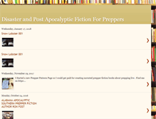 Tablet Screenshot of disaster-fiction.blogspot.com