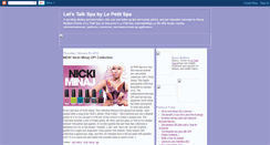 Desktop Screenshot of letstalkspa.blogspot.com