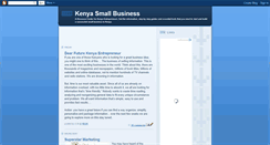 Desktop Screenshot of kenyasmallbusiness.blogspot.com