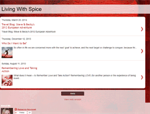 Tablet Screenshot of livinglifewithspice.blogspot.com