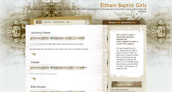 Desktop Screenshot of elthambaptistgirls.blogspot.com