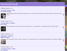 Tablet Screenshot of onsecondlook.blogspot.com