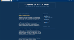 Desktop Screenshot of benefitsofwitchhazel.blogspot.com