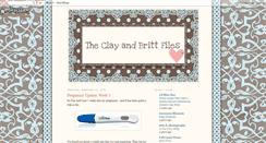 Desktop Screenshot of claytonandbrittany.blogspot.com