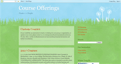 Desktop Screenshot of courseofferings.blogspot.com