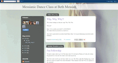 Desktop Screenshot of messianicdanceclass.blogspot.com