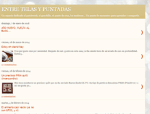 Tablet Screenshot of entretelasypuntadas.blogspot.com