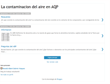 Tablet Screenshot of contaminacionaireaqp.blogspot.com