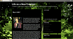 Desktop Screenshot of lifeasanewcreation.blogspot.com