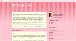 Desktop Screenshot of princessgreen17.blogspot.com