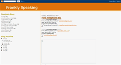 Desktop Screenshot of franklyspeaking-anand.blogspot.com