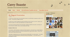 Desktop Screenshot of careysuante.blogspot.com