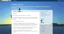 Desktop Screenshot of createurdevie.blogspot.com