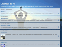 Tablet Screenshot of createurdevie.blogspot.com