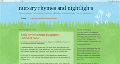 Desktop Screenshot of nurseryrhymesandnightlights.blogspot.com