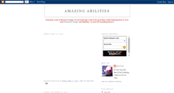 Desktop Screenshot of amazingabilities.blogspot.com