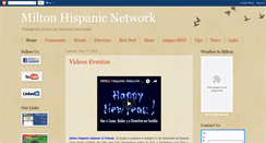 Desktop Screenshot of miltonhispanicnetwork.blogspot.com