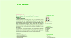 Desktop Screenshot of nisaraihani.blogspot.com