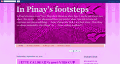 Desktop Screenshot of inpinaysfootsteps.blogspot.com