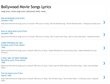 Tablet Screenshot of movie-songs-lyrics.blogspot.com