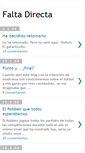 Mobile Screenshot of falta-directa.blogspot.com