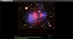 Desktop Screenshot of divergentboundary.blogspot.com