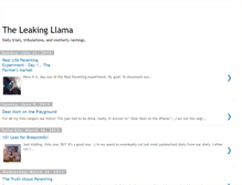 Tablet Screenshot of leakingllama.blogspot.com