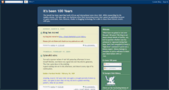 Desktop Screenshot of itsbeen100years.blogspot.com