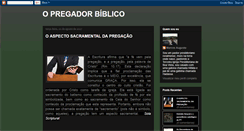 Desktop Screenshot of opregadorbiblico.blogspot.com