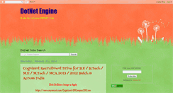Desktop Screenshot of dotnet-engine.blogspot.com