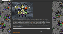 Desktop Screenshot of monstersandmagic.blogspot.com