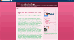 Desktop Screenshot of myacademicwritings.blogspot.com