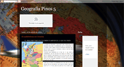 Desktop Screenshot of geografiapinos5.blogspot.com