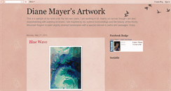 Desktop Screenshot of dianemayerartwork.blogspot.com