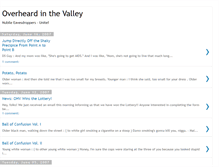 Tablet Screenshot of overheardinthevalley.blogspot.com