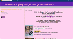 Desktop Screenshot of budgetdiscreetshipping.blogspot.com