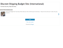 Tablet Screenshot of budgetdiscreetshipping.blogspot.com